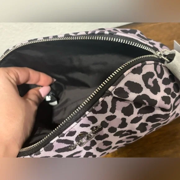 Kate Spade Lavender and Black Leopard Cosmetic Bag - Picture 9 of 10
